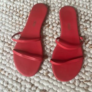 TKEES Gemma sandals in discus pink size 9 US/ 40 EU